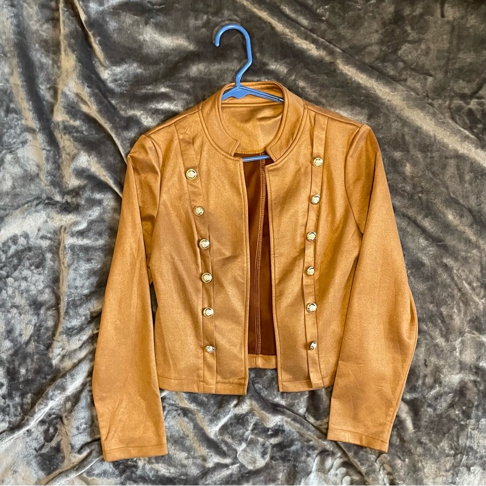 Shein Military Style Jacket with Gold Buttons